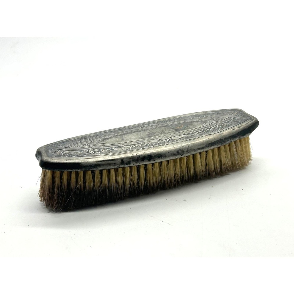 Vintage Antique Silver Plated Vanity Set Brush Clothing Garments Hair Decor